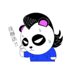 Slash and 3color Afro hear panda(taiwan)（個別スタンプ：22）