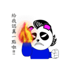 Slash and 3color Afro hear panda(taiwan)（個別スタンプ：31）