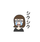 メガネ女史さん（個別スタンプ：9）