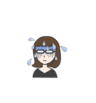 メガネ女史さん（個別スタンプ：10）