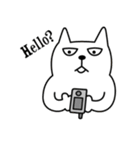TOFU -White Cat- in English（個別スタンプ：10）