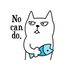 TOFU -White Cat- in English（個別スタンプ：30）