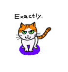 Uni of the cat English version（個別スタンプ：29）