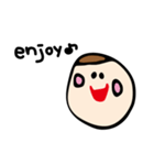 丸顔ちゃん（個別スタンプ：35）