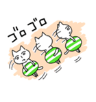 無表情な顔のねこ（個別スタンプ：17）