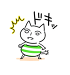 無表情な顔のねこ（個別スタンプ：21）