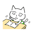 無表情な顔のねこ（個別スタンプ：25）