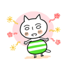 無表情な顔のねこ（個別スタンプ：35）