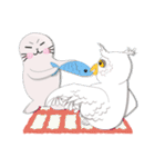 Baby Seal ＆ Owly（個別スタンプ：32）