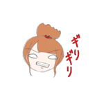 下手絵女子（個別スタンプ：4）