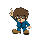 アフロスーツ（個別スタンプ：9）