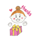 マロンとゆかいな仲間たち(英語)（個別スタンプ：3）