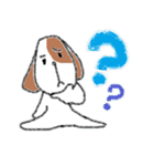 顔が長い犬（個別スタンプ：2）