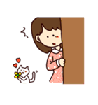 ねことふたり（個別スタンプ：3）