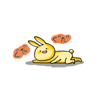 気まぐれうさぎ＆ねこ（暇な時編）（個別スタンプ：3）