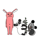 人面うさちゃんと仲間達（個別スタンプ：24）