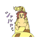 人面うさちゃんと仲間達（個別スタンプ：27）