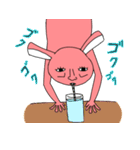 人面うさちゃんと仲間達（個別スタンプ：34）