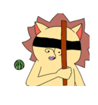 人面うさちゃんと仲間達（個別スタンプ：38）