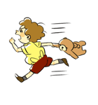 半目くん。ときどきくま（個別スタンプ：8）