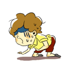 半目くん。ときどきくま（個別スタンプ：9）