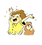 半目くん。ときどきくま（個別スタンプ：19）