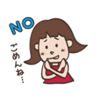 使い勝手がいい。キュートな表情スタンプ（個別スタンプ：13）
