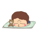 Little Mina ＆ Dady Bear（個別スタンプ：11）