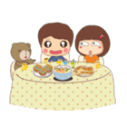 Little Mina ＆ Dady Bear（個別スタンプ：16）