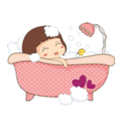 Little Mina ＆ Dady Bear（個別スタンプ：37）