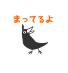 モノクロバード（個別スタンプ：9）
