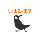モノクロバード（個別スタンプ：34）