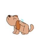 愛犬ちょこの一日。（個別スタンプ：35）