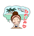 スタンプガール旅行編（個別スタンプ：10）