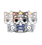 忍者ネコと侍わんこ（個別スタンプ：2）