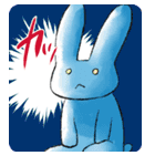 青うさぎと森のなかまたち（個別スタンプ：6）