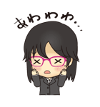 黒髪秘書（個別スタンプ：37）
