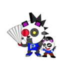 モヒパンダとアフロ3兄弟 英語バージョン（個別スタンプ：16）