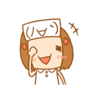 顔文字ちゃん（個別スタンプ：25）