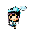 TyrannosaurusGirl doesn't take off hat（個別スタンプ：5）