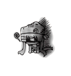 TyrannosaurusGirl doesn't take off hat（個別スタンプ：6）