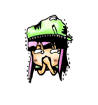 TyrannosaurusGirl doesn't take off hat（個別スタンプ：12）