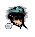 TyrannosaurusGirl doesn't take off hat（個別スタンプ：18）