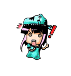 TyrannosaurusGirl doesn't take off hat（個別スタンプ：22）