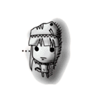 TyrannosaurusGirl doesn't take off hat（個別スタンプ：23）