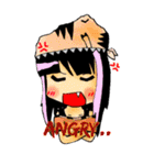 TyrannosaurusGirl doesn't take off hat（個別スタンプ：24）