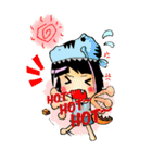 TyrannosaurusGirl doesn't take off hat（個別スタンプ：25）