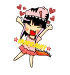 TyrannosaurusGirl doesn't take off hat（個別スタンプ：28）
