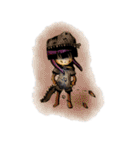 TyrannosaurusGirl doesn't take off hat（個別スタンプ：30）