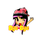 TyrannosaurusGirl doesn't take off hat（個別スタンプ：38）
